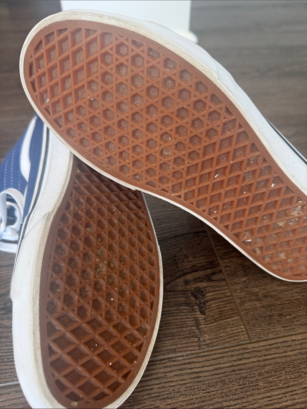 Vans Mens Two-Tone Blue Sk8-Hi High-Top Sneakers 8 - Picture 8 of 9